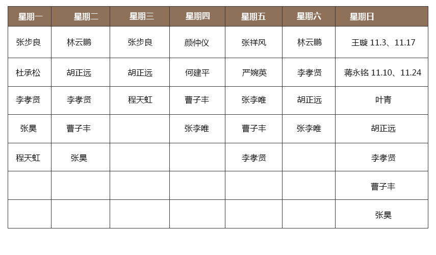 11月坐诊医生安排 - 孟河医派名医堂_常州新北孟河